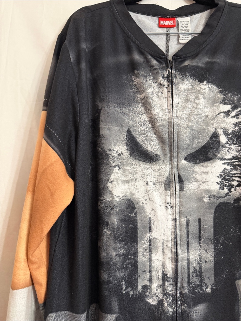 Marvel Black Orange Gray One-Piece Sleepwear